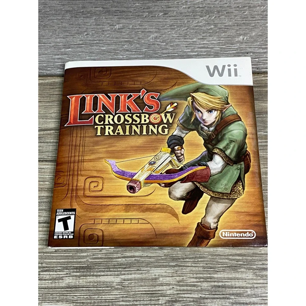 Nintendo Wii Links Crossbow Training Zelda Game Cardboard Sleeve‎ NTSC 2007